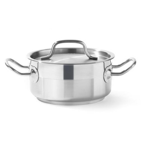 Garnek niski Profi Line z pokrywką 4,8 l śr. 240 x 105 h - Hendi 830406 Garnek niski Profi Line z pokrywką 4,8 l śr. 240 x 105 h - Hendi 830406