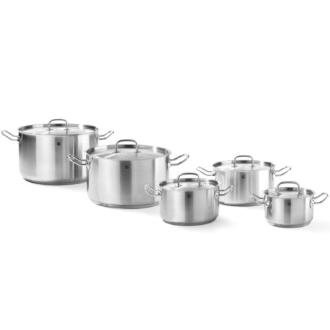 Garnek średni Kitchen Line z pokrywką 9 l śr. 280 x 155 h - Hendi 836408 Garnek średni Kitchen Line z pokrywką 9 l śr. 280 x 155 h - Hendi 836408