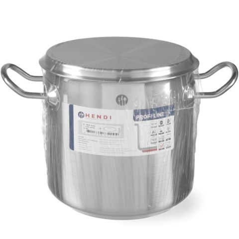 Garnek wysoki Profi Line z pokrywką dno Sandwich 37 l śr. 360 x 360 h - Hendi 832707 Garnek wysoki Profi Line z pokrywką dno Sandwich 37 l śr. 360 x 360 h - Hendi 832707