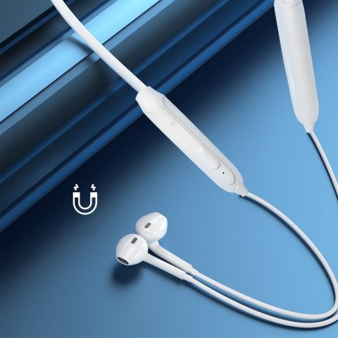 Douszne słuchawki bezprzewodowe Bluetooth Magnetic Suction biały Douszne słuchawki bezprzewodowe Bluetooth Magnetic Suction biały