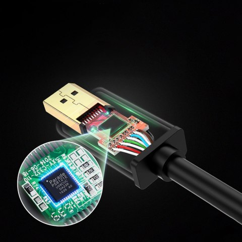 Kabel przewód DisplayPort - DVI 2m pozłacane wtyki czarny Kabel przewód DisplayPort - DVI 2m pozłacane wtyki czarny