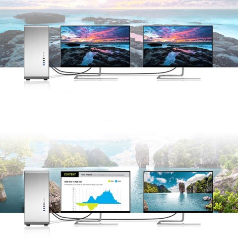 Kabel przewód DisplayPort - DVI 2m pozłacane wtyki czarny Kabel przewód DisplayPort - DVI 2m pozłacane wtyki czarny