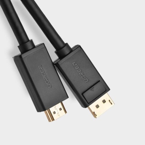 Kabel przewód jednokierunkowy z DisplayPort na HDMI 4K 30Hz 32 AWG 2 m czarny Kabel przewód jednokierunkowy z DisplayPort na HDMI 4K 30Hz 32 AWG 2 m czarny