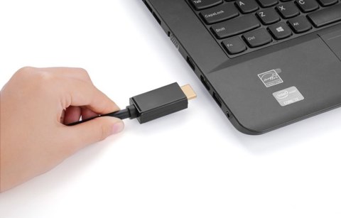 Kabel przewód jednokierunkowy z DisplayPort na HDMI 4K 30Hz 32 AWG 2 m czarny Kabel przewód jednokierunkowy z DisplayPort na HDMI 4K 30Hz 32 AWG 2 m czarny