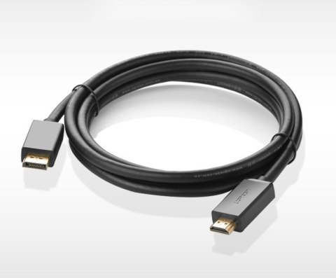 Kabel przewód jednokierunkowy z DisplayPort na HDMI 4K 30Hz 32 AWG 2 m czarny Kabel przewód jednokierunkowy z DisplayPort na HDMI 4K 30Hz 32 AWG 2 m czarny