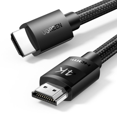 Kabel przewód w oplocie HDMI 2.0 4K wysoka jakość OFC 3m czarny Kabel przewód w oplocie HDMI 2.0 4K wysoka jakość OFC 3m czarny