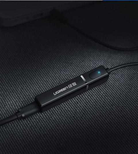 Transmiter Bluetooth 5.0 bezprzewodowy adapter audio 3.5 mm mini jack czarny Transmiter Bluetooth 5.0 bezprzewodowy adapter audio 3.5 mm mini jack czarny