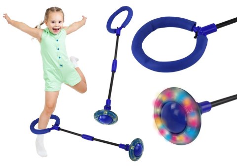 Hula Hop Skakanka Świecąca Skipper Na Nogę Składana Niebieska Hula Hop Skakanka Świecąca Skipper Na Nogę Składana Niebieska