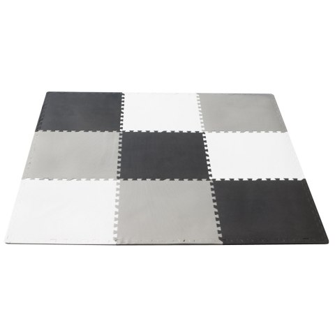 Puzzle piankowe mata dla dzieci 180x180cm 9 elementów szaro-kremowa Puzzle piankowe mata dla dzieci 180x180cm 9 elementów szaro-kremowa