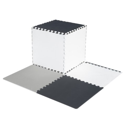 Puzzle piankowe mata dla dzieci 180x180cm 9 elementów szaro-kremowa Puzzle piankowe mata dla dzieci 180x180cm 9 elementów szaro-kremowa