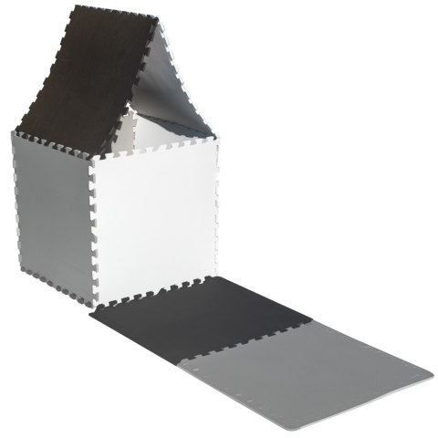Puzzle piankowe mata dla dzieci 180x180cm 9 elementów szaro-kremowa Puzzle piankowe mata dla dzieci 180x180cm 9 elementów szaro-kremowa