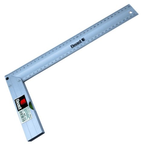 KĄTOWNIK ALUMINIOWY Z POZIOMICĄ 350 mm KĄTOWNIK ALUMINIOWY Z POZIOMICĄ 350 mm
