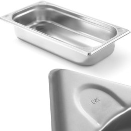 Pojemnik GN 1/4 stalowy Kitchen Line wys. 65 mm - Hendi 806524