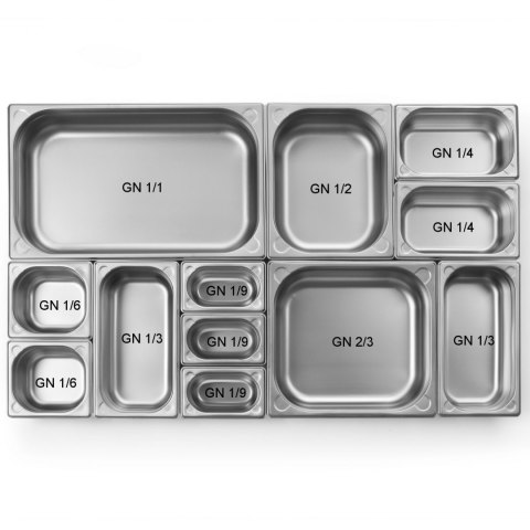 Pojemnik GN 1/4 stalowy Kitchen Line wys. 65 mm - Hendi 806524 Pojemnik GN 1/4 stalowy Kitchen Line wys. 65 mm - Hendi 806524