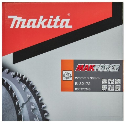 PIŁA SPIEKOWA DO DREWNA MAKFORCE 270*30 24Z PIŁA SPIEKOWA DO DREWNA MAKFORCE 270*30 24Z