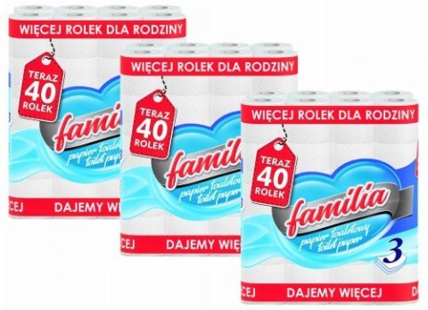 Papier toaletowy 40R FAMILIA 3W - 120 Rolek Papier toaletowy 40R FAMILIA 3W - 120 Rolek