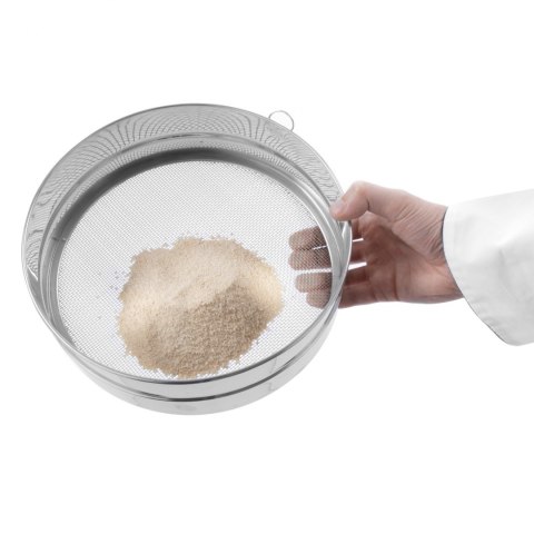 Sito cukiernicze gęste do przesiewania cukru pudru śr. 247mm stalowe - Hendi 637791 Sito cukiernicze gęste do przesiewania cukru pudru śr. 247mm stalowe - Hendi 637791