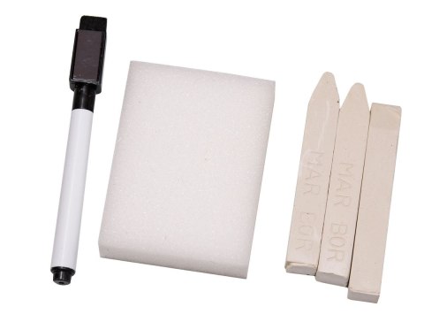 Tablica kredowa suchościeralna magnetyczna dwustronna + literki kreda gąbka marker 84 x 43 x 50 cm Tablica kredowa suchościeralna magnetyczna dwustronna + literki kreda gąbka marker 84 x 43 x 50 cm
