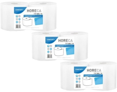 Czyściwo papierowe 2R HORECA COMFORT+ typ 800/18 2W - 6 Rolek Czyściwo papierowe 2R HORECA COMFORT+ typ 800/18 2W - 6 Rolek