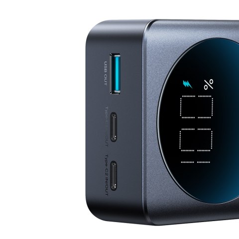 Cyfrowy powerbank 30000mAH 65W 3A USB USB-C czarny Cyfrowy powerbank 30000mAH 65W 3A USB USB-C czarny