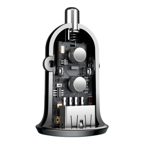Ładowarka samochodowa Grain PRO 2x USB 4.8A czarny Ładowarka samochodowa Grain PRO 2x USB 4.8A czarny