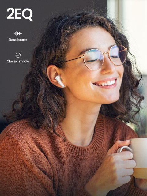 Słuchawki bezprzewodowe TWS Funpods Series JR-FB3 Bluetooth 5.3 białe Słuchawki bezprzewodowe TWS Funpods Series JR-FB3 Bluetooth 5.3 białe