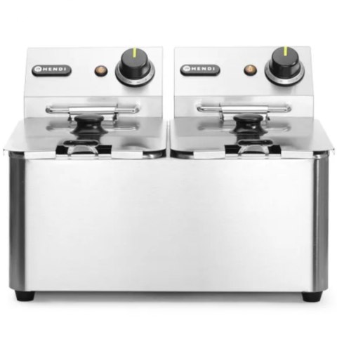 Frytownica gastronomiczna Kitchen Line 6kW 230V 2 x 4L - Hendi 205846 Frytownica gastronomiczna Kitchen Line 6kW 230V 2 x 4L - Hendi 205846