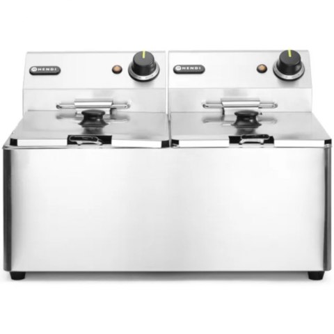 Frytownica gastronomiczna podwójna Kitchen Line 7kW 230V 2 x 8L - Hendi 205839 Frytownica gastronomiczna podwójna Kitchen Line 7kW 230V 2 x 8L - Hendi 205839