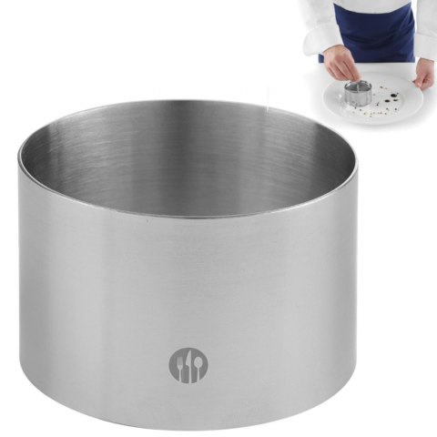 Pierścień kucharski cukierniczy ze stali nierdzewnej śr. 90mm wys. 45mm - Hendi 512302 Pierścień kucharski cukierniczy ze stali nierdzewnej śr. 90mm wys. 45mm - Hendi 512302