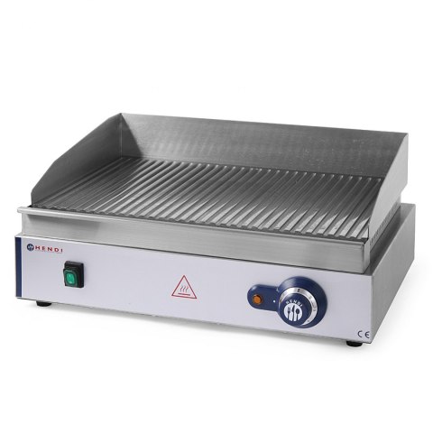 Płyta grzewcza grillowa Blue Line ryflowana do pracy ciągłej 2400W - Hendi 203170 Płyta grzewcza grillowa Blue Line ryflowana do pracy ciągłej 2400W - Hendi 203170