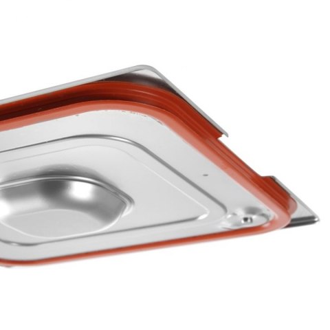Pokrywka do pojemnika GN Profi Line z uszczelką silikonową i wycięciem na uchwyty GN1/3 325x176mm stal - Hendi 804339 Pokrywka do pojemnika GN Profi Line z uszczelką silikonową i wycięciem na uchwyty GN1/3 325x176mm stal - Hendi 804339