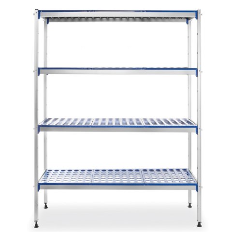Regał magazynowy ażurowy do żywności szer. 128cm wys. 168.5cm - Hendi 812273 Regał magazynowy ażurowy do żywności szer. 128cm wys. 168.5cm - Hendi 812273