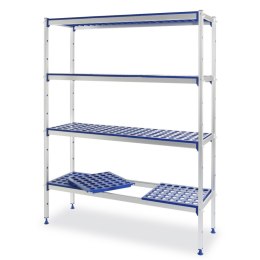 Regał magazynowy ażurowy do żywności szer. 128cm wys. 168.5cm - Hendi 812273