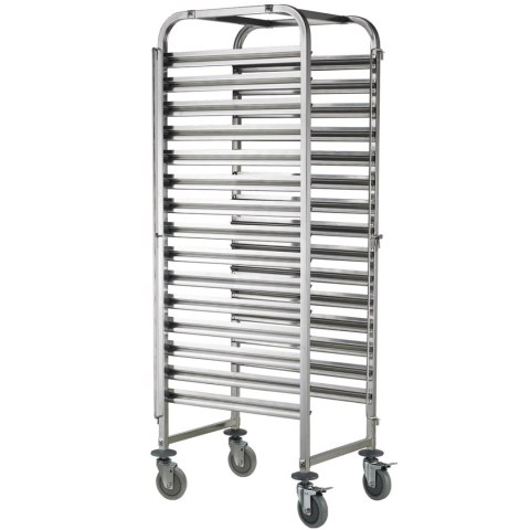 Wózek stalowy do transportu tac blach piekarniczych 15 x 60x40cm - Hendi 810651 Wózek stalowy do transportu tac blach piekarniczych 15 x 60x40cm - Hendi 810651