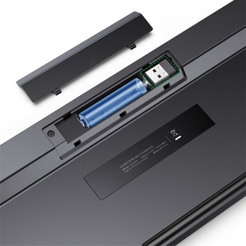 Klawiatura bezprzewodowa do komputera NumLock 2.4GHz czarna Klawiatura bezprzewodowa do komputera NumLock 2.4GHz czarna