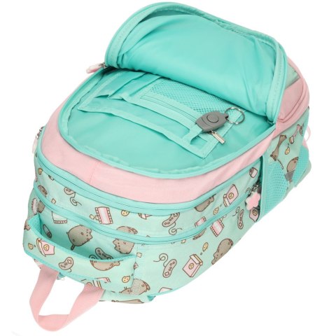 Plecak szkolny młodzieżowy 4-komorowy Pusheen Mint 16 cali Plecak szkolny młodzieżowy 4-komorowy Pusheen Mint 16 cali