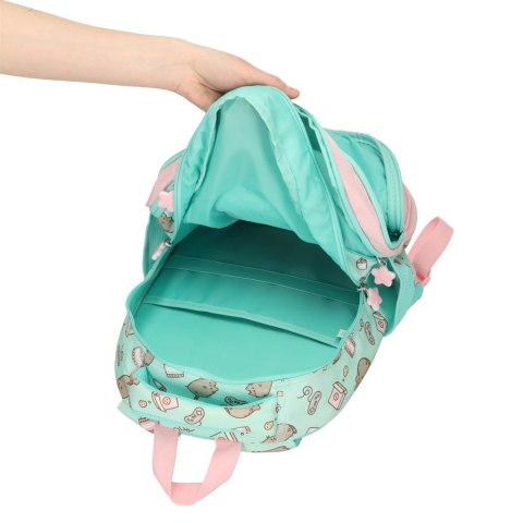 Plecak szkolny młodzieżowy 4-komorowy Pusheen Mint 16 cali Plecak szkolny młodzieżowy 4-komorowy Pusheen Mint 16 cali