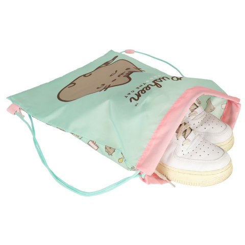 Worek na buty obuwie wf dla dzieci Pusheen Mint Worek na buty obuwie wf dla dzieci Pusheen Mint