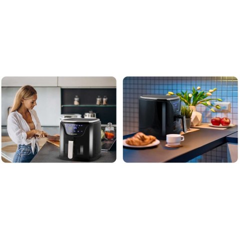 Frytkownica beztłuszczowa BD-652 czarno-srebrna Frytkownica beztłuszczowa BD-652 czarno-srebrna