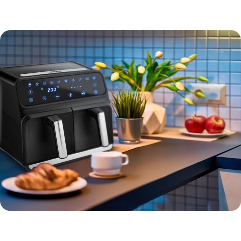 Frytkownica beztłuszczowa BD-653 czarno-srebrna Frytkownica beztłuszczowa BD-653 czarno-srebrna