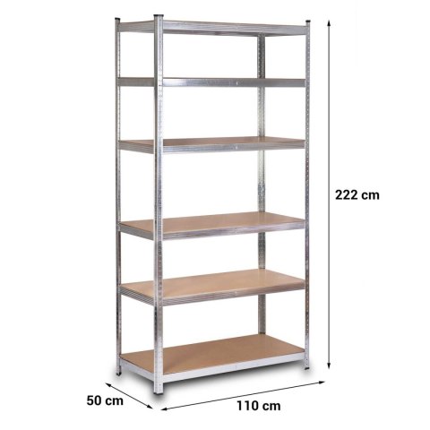 Regał metalowy magazynowy 222 x 110 x 50 cm Humberg HR-815 Regał metalowy magazynowy 222 x 110 x 50 cm Humberg HR-815