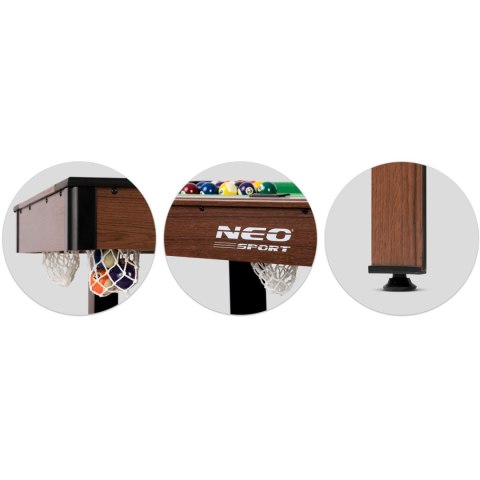 Stół do gry w bilard 122 x 61 x 76 cm NS-807 ciemny brąz Stół do gry w bilard 122 x 61 x 76 cm NS-807 ciemny brąz