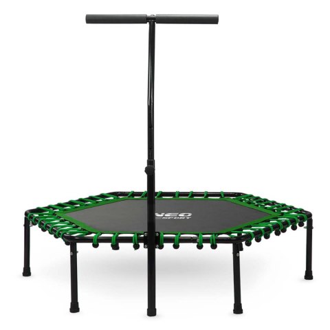 Trampolina fitness z uchwytem 127 cm Neo-Sport - sześciokątna zielona Trampolina fitness z uchwytem 127 cm Neo-Sport - sześciokątna zielona