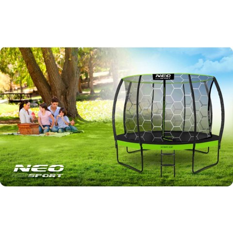 Trampolina ogrodowa profilowana 10ft/312cmz siatką wewnętrzną Neo-Sport Trampolina ogrodowa profilowana 10ft/312cmz siatką wewnętrzną Neo-Sport