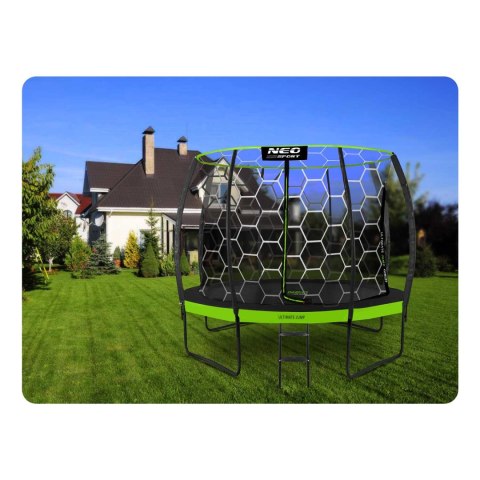 Trampolina ogrodowa profilowana 10ft/312cmz siatką wewnętrzną Neo-Sport Trampolina ogrodowa profilowana 10ft/312cmz siatką wewnętrzną Neo-Sport
