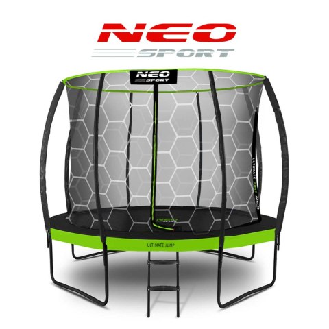 Trampolina ogrodowa profilowana 10ft/312cmz siatką wewnętrzną Neo-Sport Trampolina ogrodowa profilowana 10ft/312cmz siatką wewnętrzną Neo-Sport
