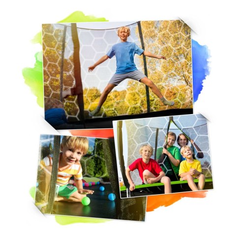 Trampolina ogrodowa profilowana 10ft/312cmz siatką wewnętrzną Neo-Sport Trampolina ogrodowa profilowana 10ft/312cmz siatką wewnętrzną Neo-Sport