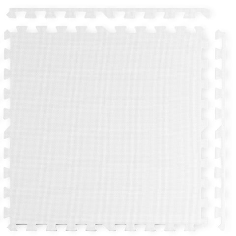 Duża mata piankowa, puzzle 4 szt. białe i szare Duża mata piankowa, puzzle 4 szt. białe i szare
