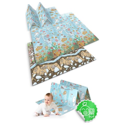 Mata piankowa składana 200 x 180 x 1 cm Nukido NK-340 ocean-ziemia Mata piankowa składana 200 x 180 x 1 cm Nukido NK-340 ocean-ziemia
