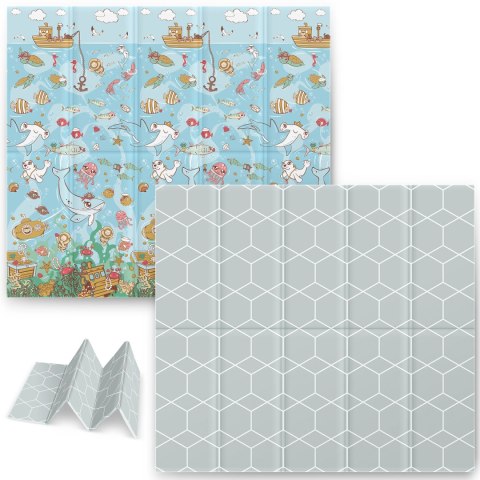 Mata piankowa składana 200 x 180 x 1 cm Nukido NK-340 ocean Mata piankowa składana 200 x 180 x 1 cm Nukido NK-340 ocean